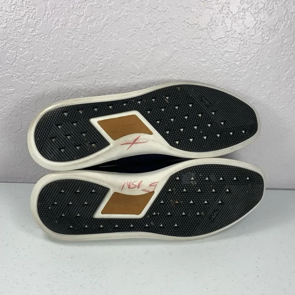 Wolf & Shepherd Swiftknit Loafer Mens 12 Navy Blue Slip On Shoes